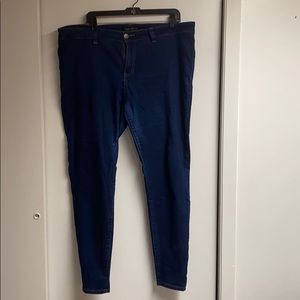 Forever 21 plus blue jeggings